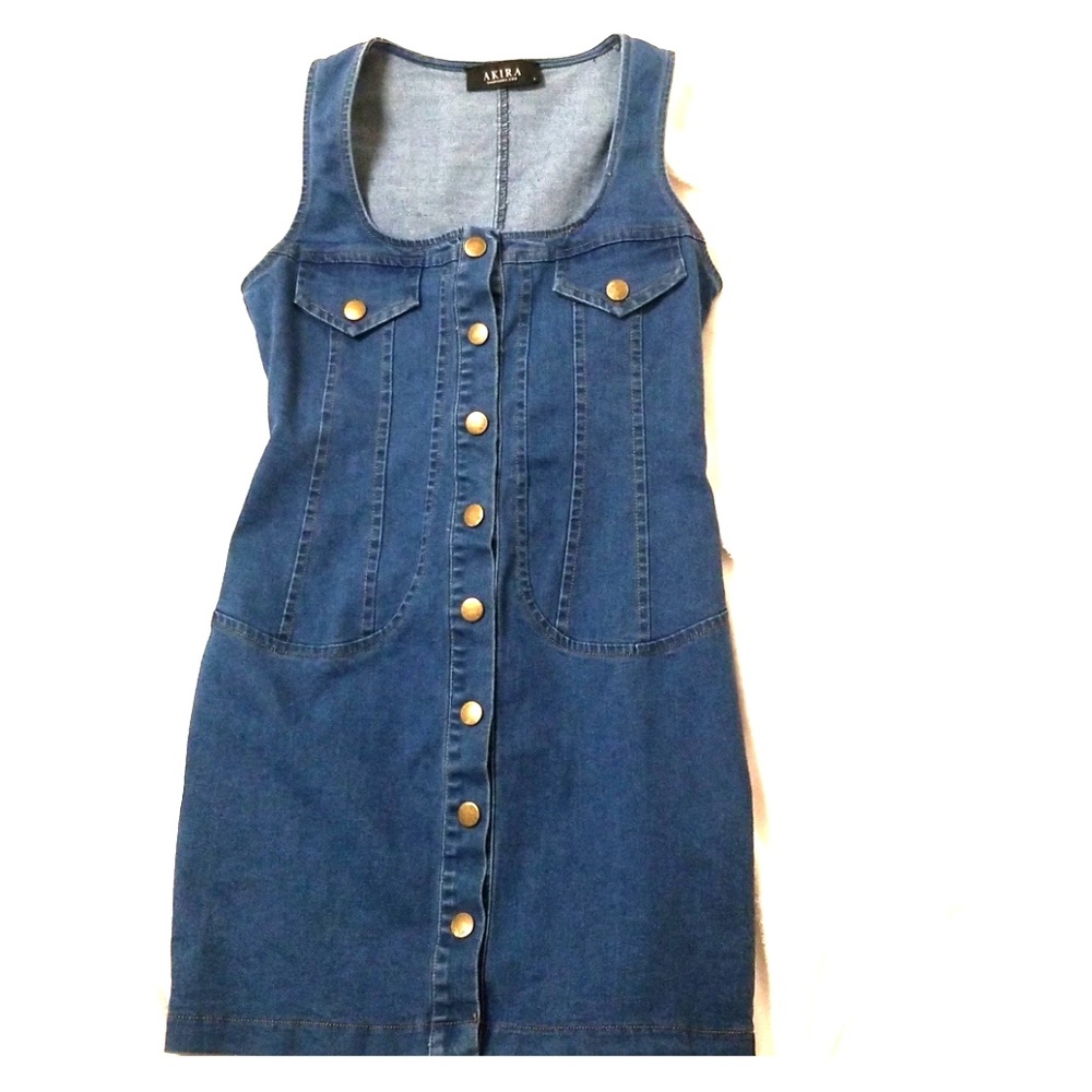AKIRA denim mini dress